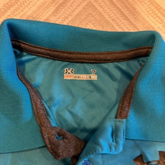 Under Armour Turquoise Short-sleeve Collared Shirt - Picture 5 of 7